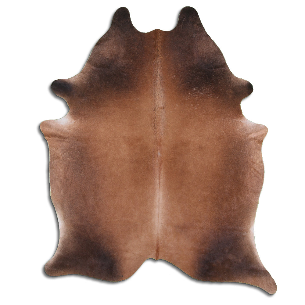 Brown and White Cowhide Rug