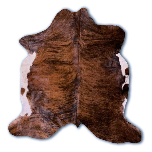 Brindle White Belly Cowhide Rug