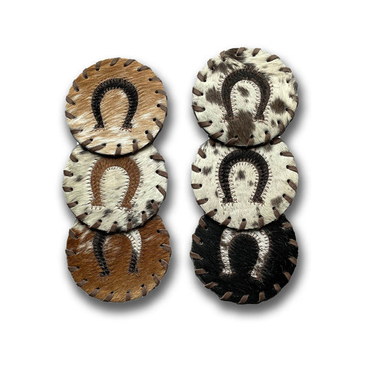 Coasters - Set of 6 - Horse Shoe Design