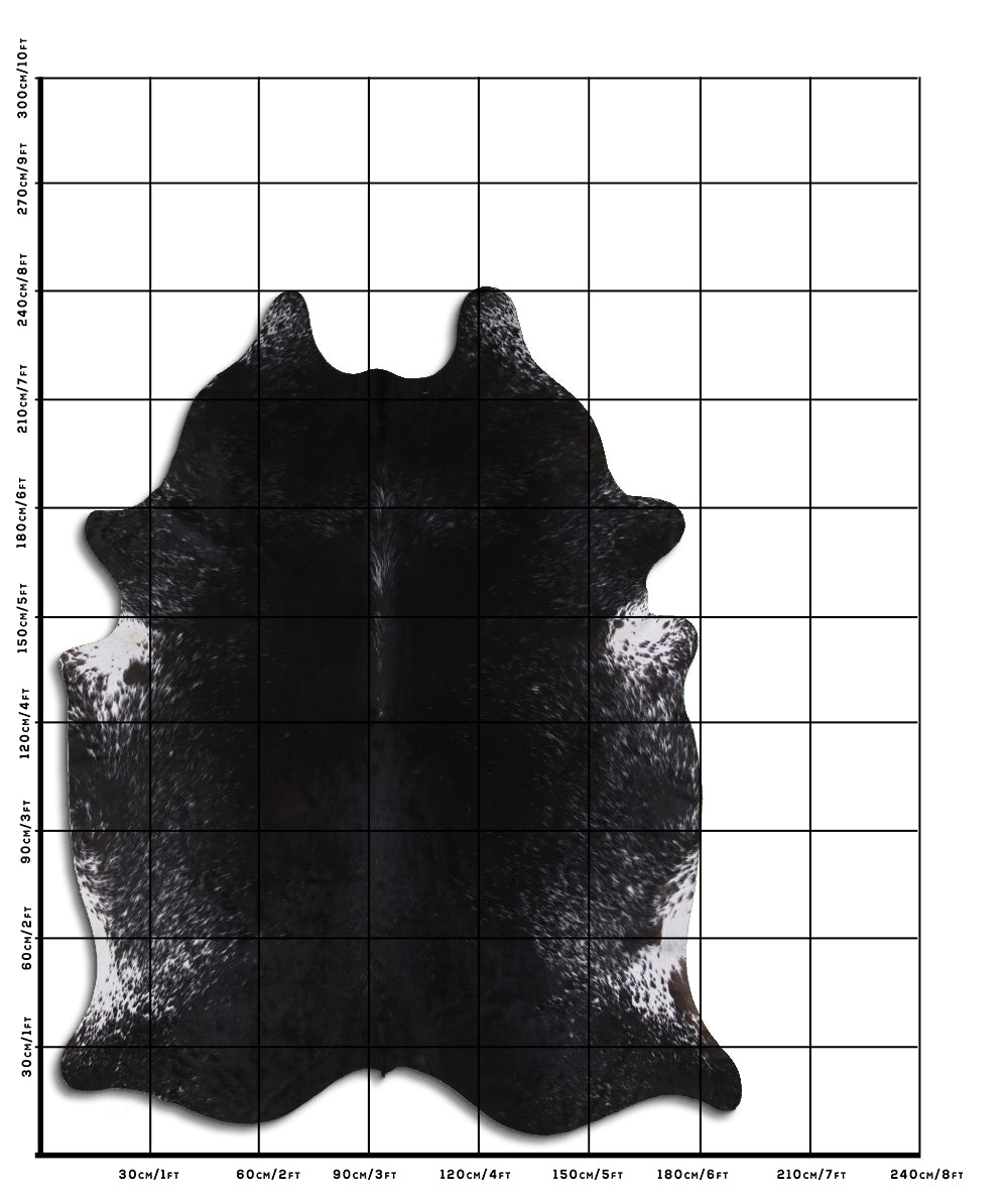 Black and White Cowhide Rug