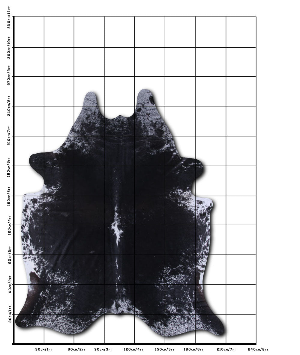 Black and White Cowhide Rug