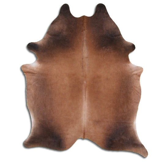 Brown and White Cowhide Rug