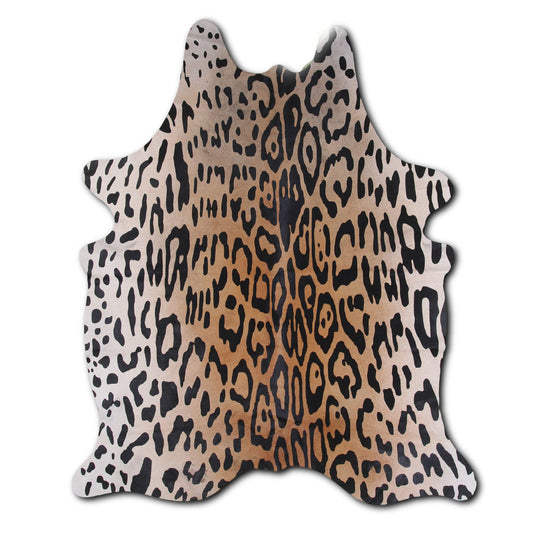 Jaguar Print Cowhide Rug